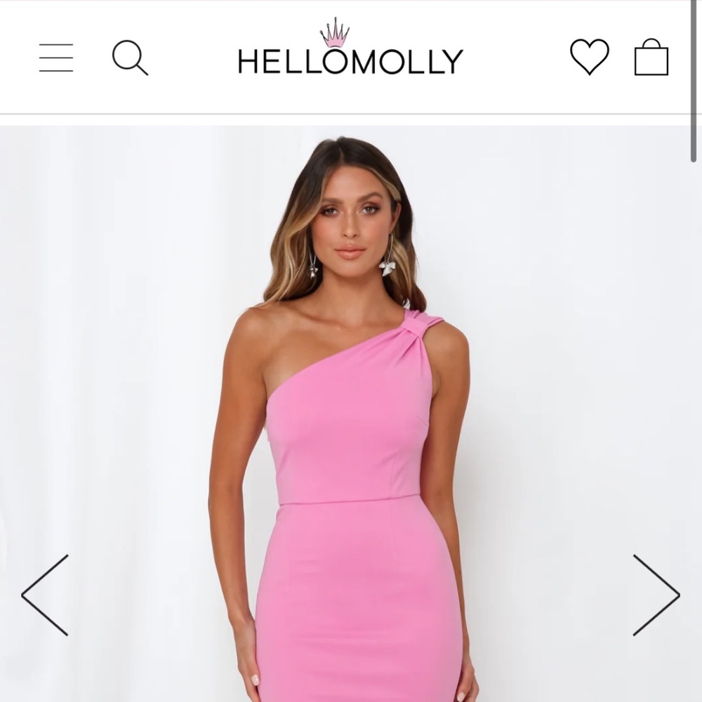Hello Molly Cupid and Psych Midi Dress in Pink Size 6 US